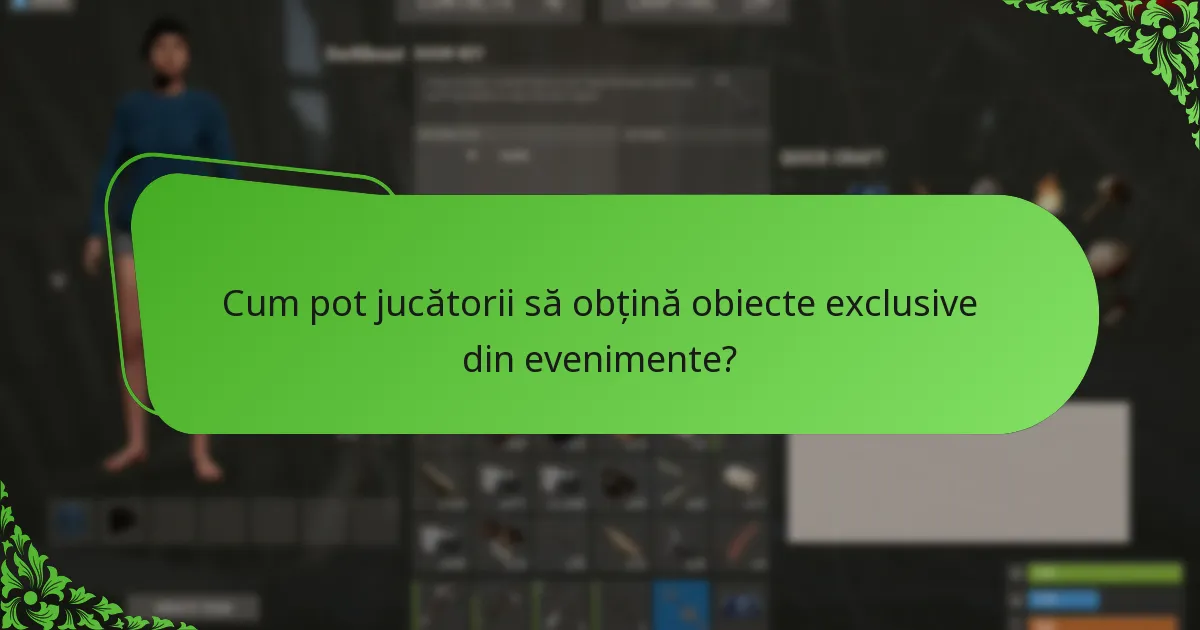 Cum pot jucătorii să obțină obiecte exclusive din evenimente?