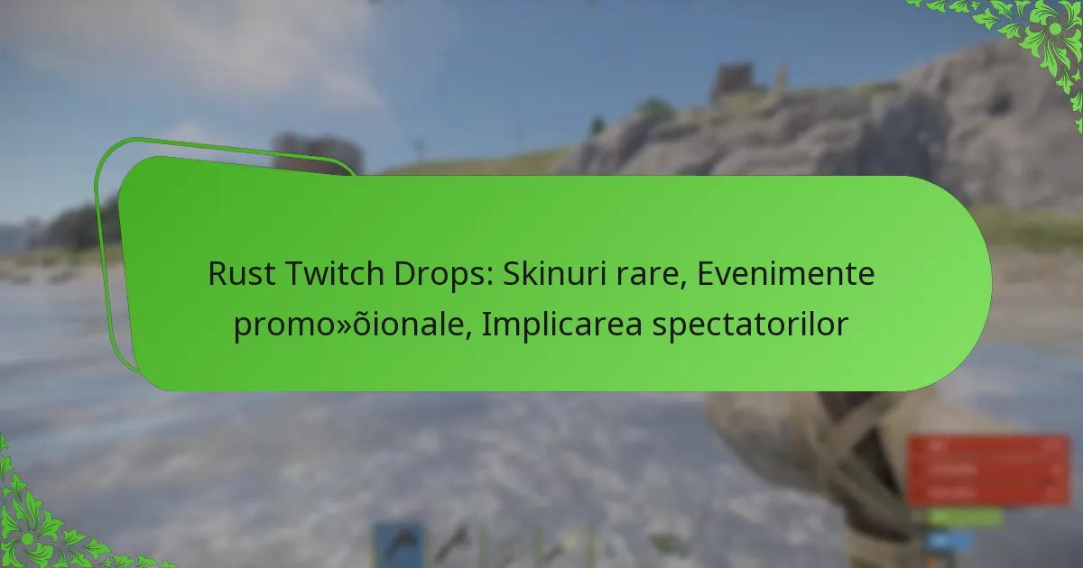 Rust Twitch Drops: Skinuri rare, Evenimente promoționale, Implicarea spectatorilor
